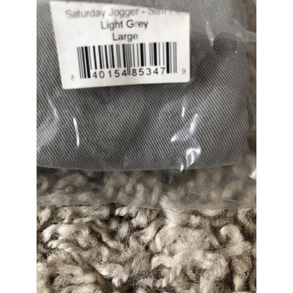 Marine Layer Saturday Jogger Pants Drawstring Waist Slim Fit Light Grey NWT L - Picture 6 of 8